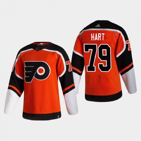 Philadelphia Flyers Carter Hart 79 2020-21 Reverse Retro Authentic Shirt - Mannen